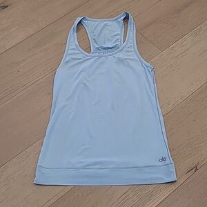 alo YOGA Tank Top Women's sz XS Light Blue Athletic Sleeveless Workout Top